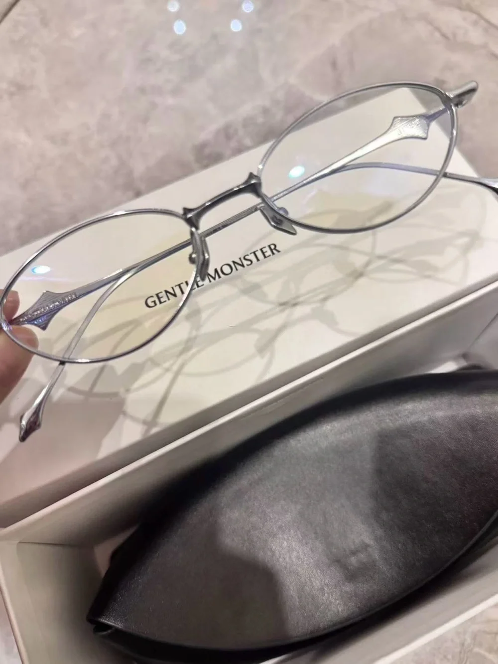 Gentle Monster BOLD Silver Oval Eyeglasses